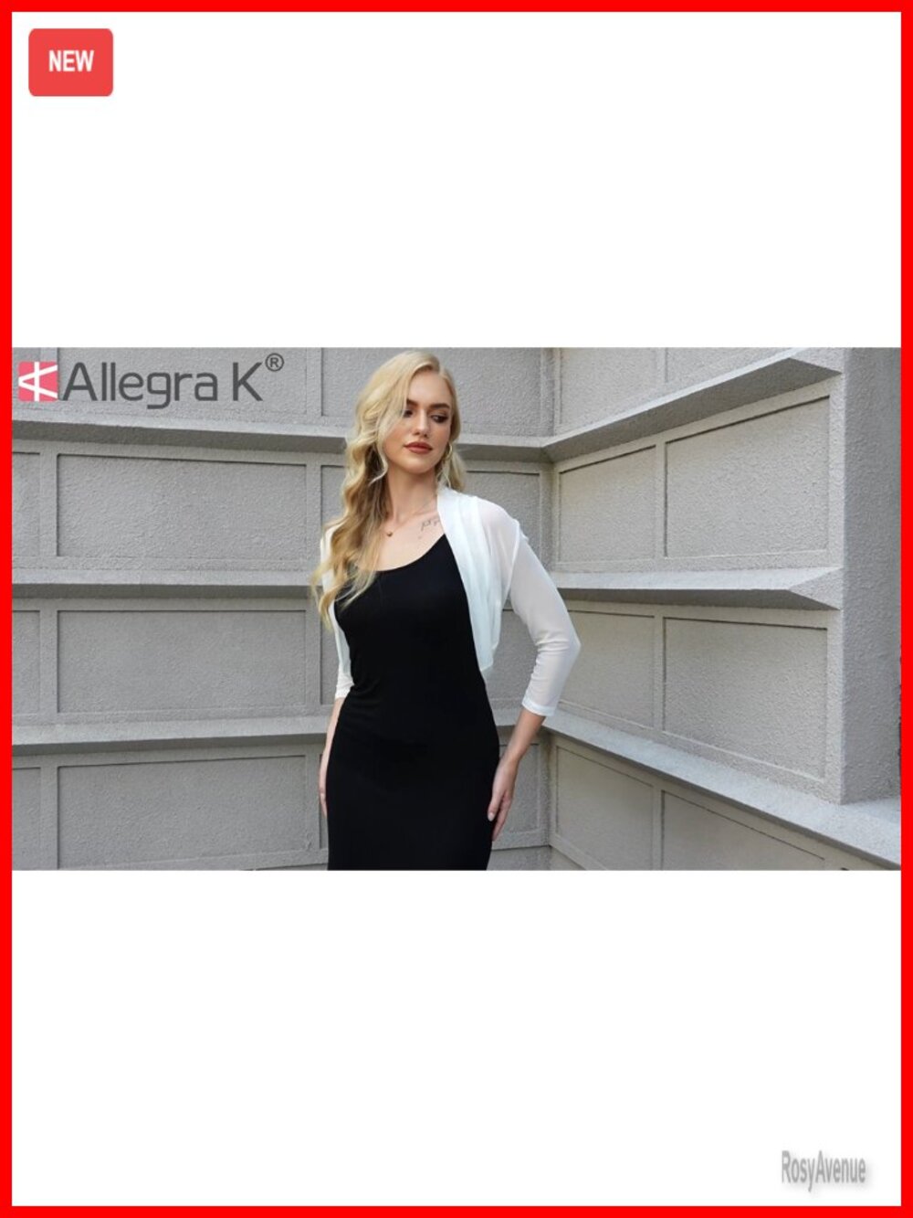 3/4 Sleeve Sheer Mesh Shrug Open Front Cropped Bolero Cardigan - Picture 7 of 7